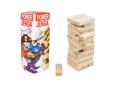 Настільна гра "Power Jenga" 30275, 48 брусків, українською мовою