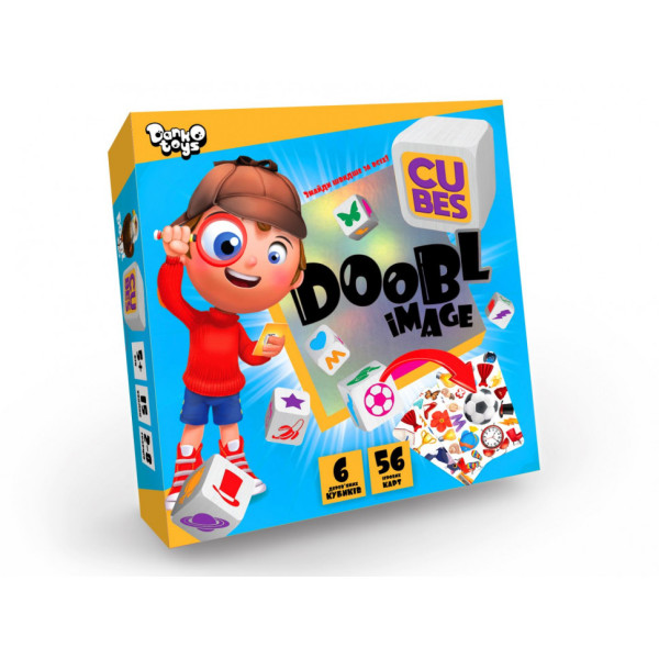 Настільна розважальна гра "Doobl Image Cubes" DBI-04-01U укр. мовою Настільна розважальна гра "Doobl Image Cubes" DBI-04-01U укр. мовою
