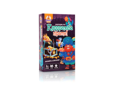 Дитяча карткова гра "Карррамба пірати! Vladi Toys" VT8077-07 50 карт 12 монет правила гри Дитяча карткова гра "Карррамба пірати! Vladi Toys" VT8077-07 50 карт 12 монет правила гри