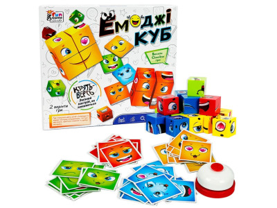 Розвиваюча настільна гра «Емоджі Куб» XS977-116