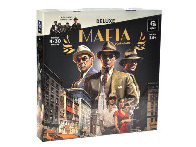 Настільна гра "Мафія Делюкс" QB701-002 з пісочним годинником повязками для очей