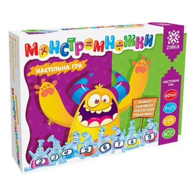 Настільна гра Монстромножки. Таблиця множення граючи 119325 укр. мовою