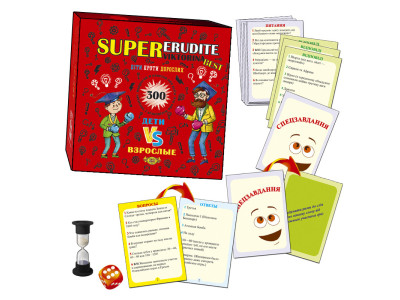 Настільна гра "SUPER Ерудит. Вікторина. BEST" MKK0605 укр. і рос. мовою