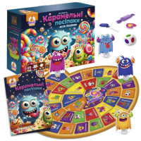 Настільна гра-бродилка "Карамельні посіпаки" VT8055-45 4 фігурки монстриків