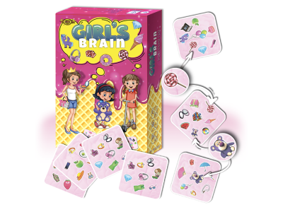 Настільна гра "GIRL'S BRAIN" MKZ0807 правила укр. і рос. мовами
