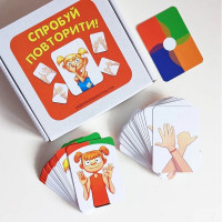 Карткова гра "Спробуй повторити" ZOIA-8009 80 карток