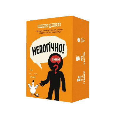 Карткова гра "Нелогічно!" 0044MG 195 карток українською мовою