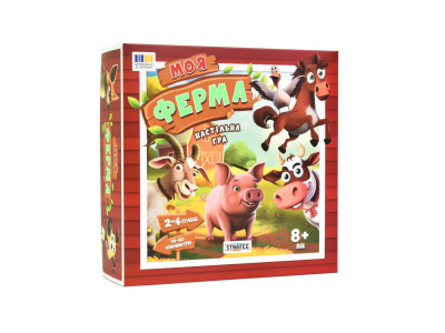 Настільна гра "Моя ферма" 30435 ігрове поле фішки з тваринами