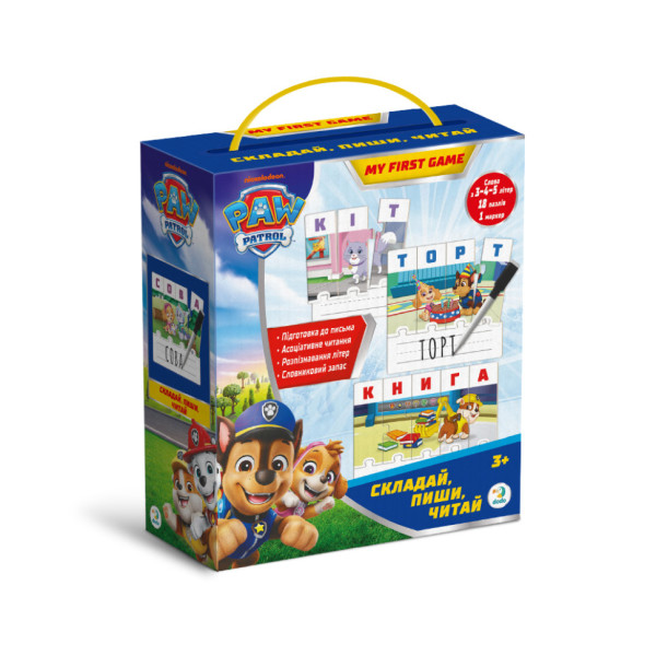 Навчальна гра Paw Patrol "Складай пиши читай" 200622 з маркером