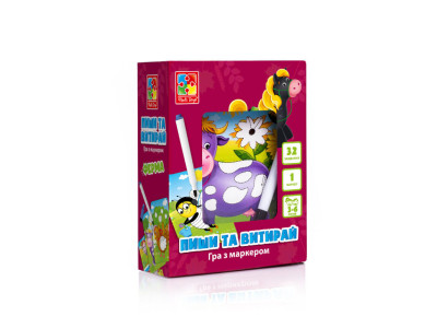 Настільна гра Пиши та витирай "Ферма" Vladi Toys VT5010-19 укр Настільна гра Пиши та витирай "Ферма" Vladi Toys VT5010-19 укр