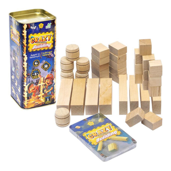 Розвиваюча настільна гра "Crazy Balance Building" CBB-01 28 карт завдань