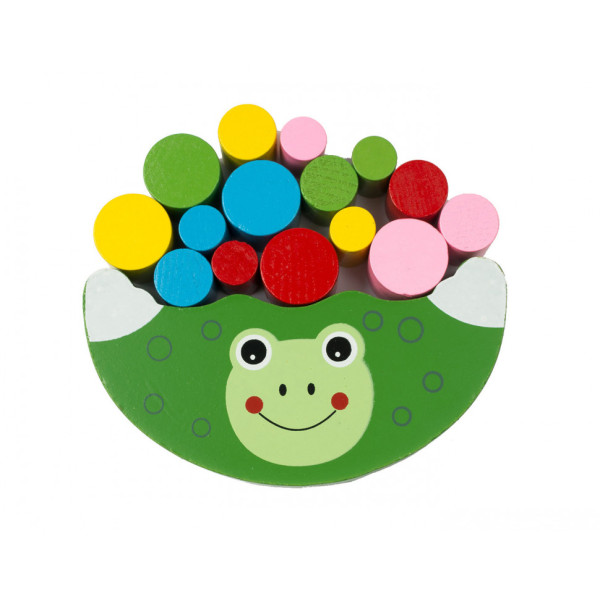 Дитяча іграшка балансир Божа корівка MD 1276 деревяна Жабка