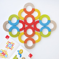 Деревяна розвиваюча гра "Райдужні дуги" Igroteco 900507 мозаїка-балансир