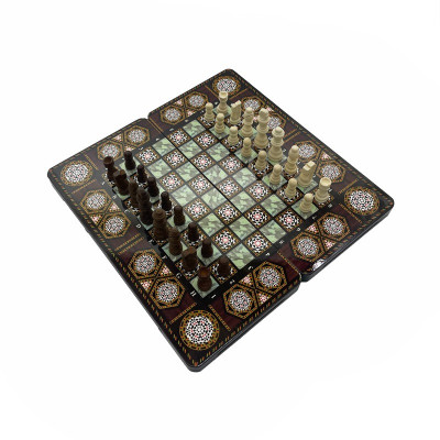 Набір настільних ігор "Шахи 3 в 1" Set3 NE-SP-SET-14 нарди шашки 40х40 см