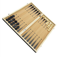 Набір настільних ігор "Шахи нарди шашки 3 в 1" Set1 NE-LG-11 ігрове поле 40х40 см