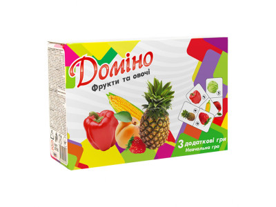 Настільна гра Доміно Фрукти і овочі 30764 (укр.)