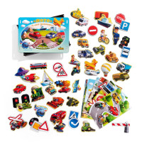 Настільна розвиваюча гра "Лото: транспорт" Ubumblebees (ПСФ082) PSF082 52 фігурні фішки