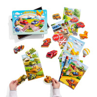 Настільна розвиваюча гра "Лото: транспорт" Ubumblebees (ПСФ082) PSF082 52 фігурні фішки