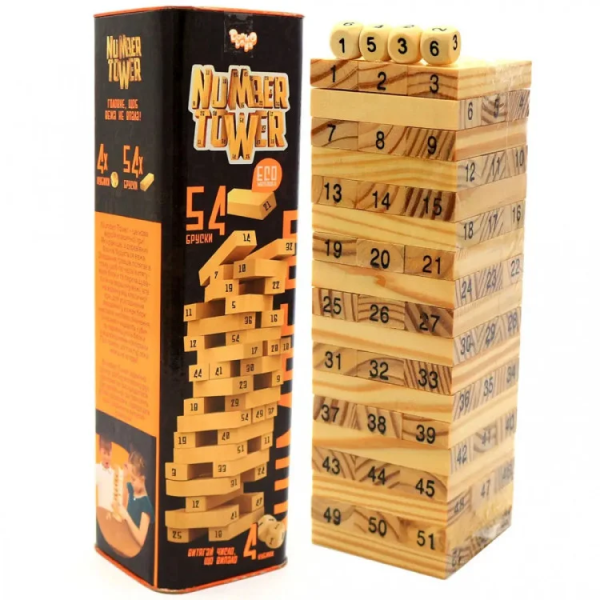 Настільна гра що розвиває "NUMBER TOWER" укр. NT-01U