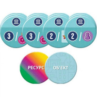 Карткова гра "Карткове місто" PCT01UA 160 двобічних карток ресурсів