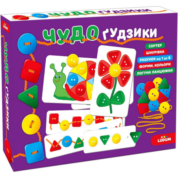 Гра настільна "ЧУДО-гудзики" ME5032-13 Гра настільна "ЧУДО-гудзики" ME5032-13