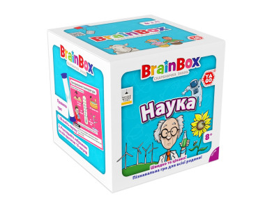 Карткова гра Brainbox "Наука" Yago BZZBRSC01UA 55 карток 1 гральний кубик
