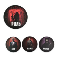 Настільна гра "Мафія" 30698 картки 24 штук маски 12 штук