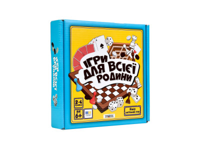 Набір настільних ігор "Ігри для всієї родини" 30688/1 4 гри