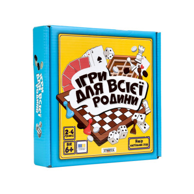 Набір настільних ігор "Ігри для всієї родини" 30688/1 4 гри