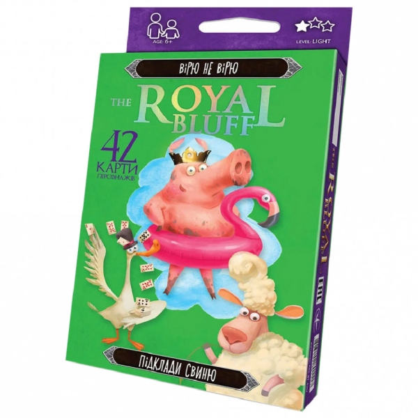 Карткова гра The ROYAL BLUFF RBL-01 українською мовою RBL-01-02U Карткова гра The ROYAL BLUFF RBL-01 українською мовою RBL-01-02U