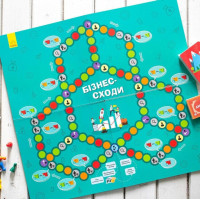 Настільна гра "Бізнес-сходи" РЛ902037У кубик 5 фішок гравців