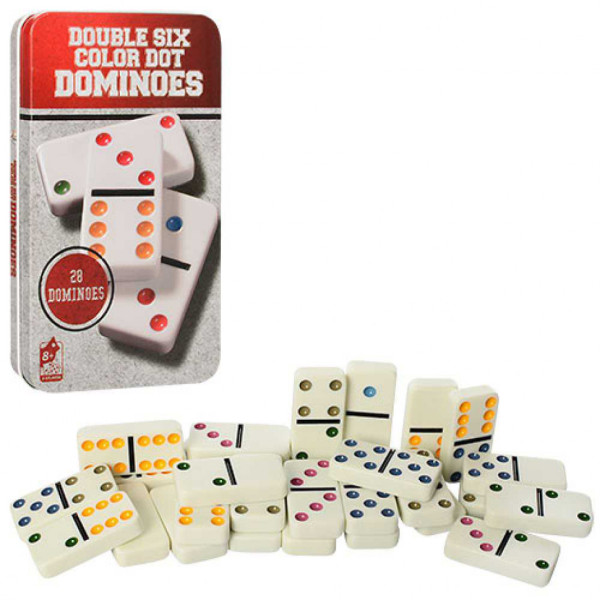 Настільна гра доміно 501070 в металевій коробочці Настільна гра доміно 501070 в металевій коробочці