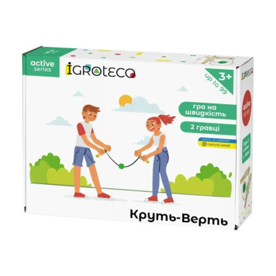 Гра для активного дозвілля "Круть-Шверть" Igroteco 900668 мотузка 3 метри Гра для активного дозвілля "Круть-Шверть" Igroteco 900668 мотузка 3 метри