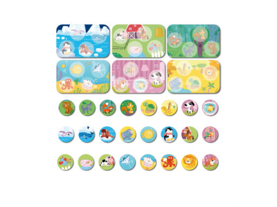 Настільна гра Лото Тварини і їх місця проживання DoDo 300196 6 карток 24 фішки