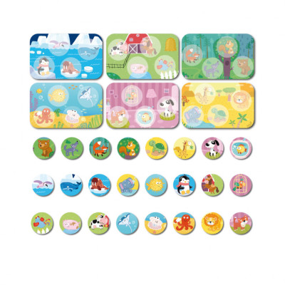 Настільна гра Лото Тварини і їх місця проживання DoDo 300196 6 карток 24 фішки