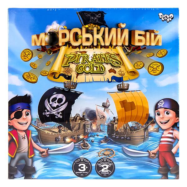 Настільна гра "Морський бій. Pirates Gold" Danko Toys G-MB-03U укр Настільна гра "Морський бій. Pirates Gold" Danko Toys G-MB-03U укр