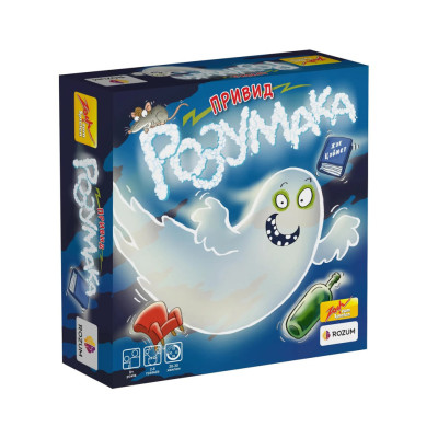 Настільна гра "Привид Розумака" R005UA 60 карток 5 предметів
