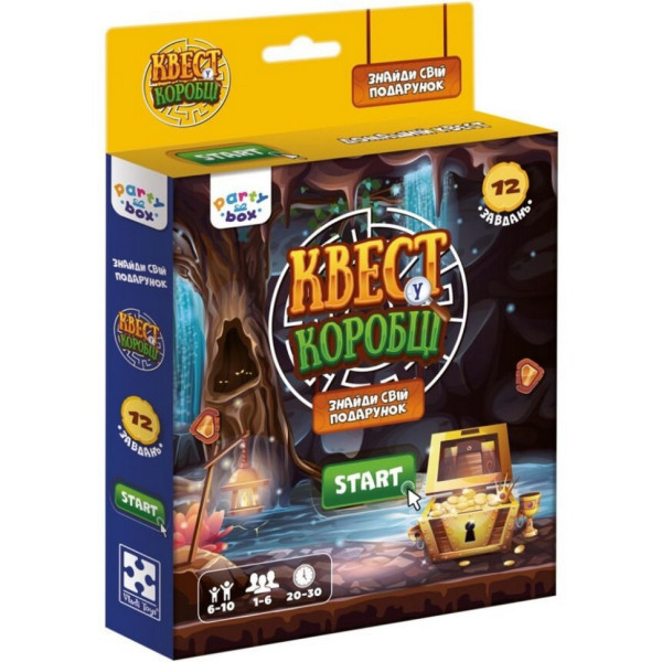 Настільна гра "Квест у коробці Відеогра" VT5902-03 інструкція 12 карток з завданнями Настільна гра "Квест у коробці Відеогра" VT5902-03 інструкція 12 карток з завданнями