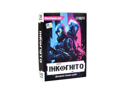 Карткова гра Інкогніто 30111 картки 36 штук жетони 30 штук
