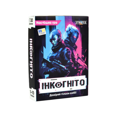 Карткова гра Інкогніто 30111 картки 36 штук жетони 30 штук