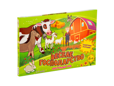 Настільна Гра-бродилка Веселе господарство Strateg 30456 (укр.)