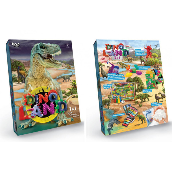 Набір креативної творчості "Dino Land" DL-01-01U 7 в 1 Набір креативної творчості "Dino Land" DL-01-01U 7 в 1