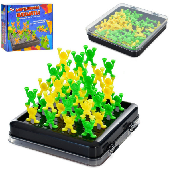 Настільна гра "Мавпячі шахи" ZYB-B3352 ігрова дошка фігурки 64 шт Настільна гра "Мавпячі шахи" ZYB-B3352 ігрова дошка фігурки 64 шт