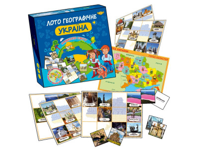 Гра "Лото географічне. Навколо світу. УКРАЇНА" Майстер MKB0150 Укр