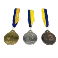 Набір(комплект) медалей № 2 NE-LG-L123 1 2 3 місце зі стрічками