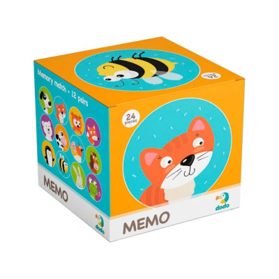 Дитяча настільна гра Мемо "Тварини" DoDo 300145 12 зображень