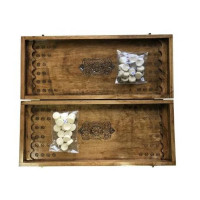Нарди дерев'яні ручної роботи Backgammon 1 NR-5244 32 фішки двох кольорів
