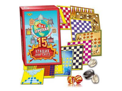 Набір настільних ігор "Ігротека" MKC0213 15 кращих ігор світу