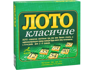 Настільна гра Лото класичне Arial 910046 укр. мовою