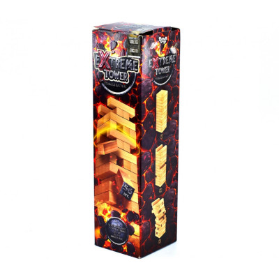 Розвиваюча настільна гра Дженга "EXTREME TOWER" XTW-01 56 брусків